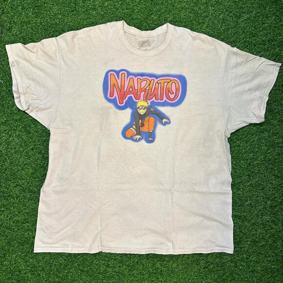 Vintage 2000s naruto graffiti text graphic tee - Picture 1 of 4